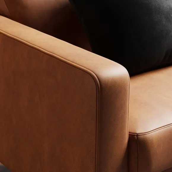 Jacob Faux Leather 3 Seater Sofa 4