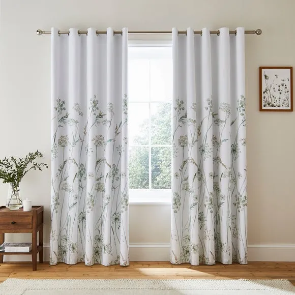 Dorma Purity Meadow Blackout Eyelet Curtains 2