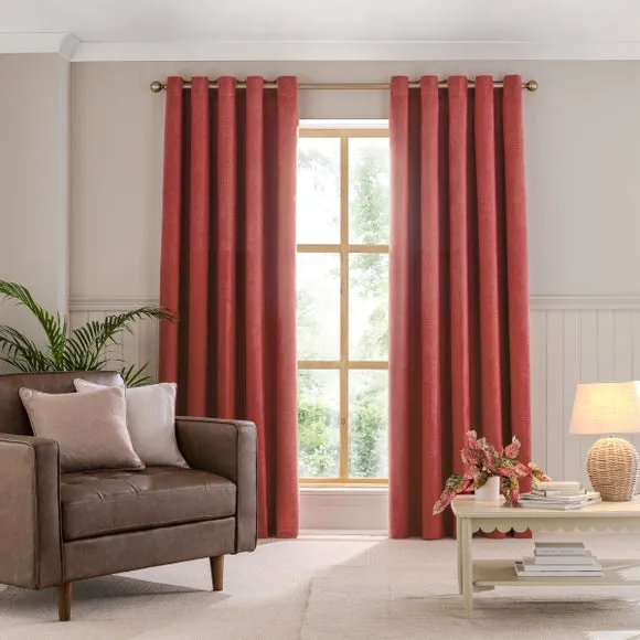Luna Brushed Eyelet Curtains (Blackout Available) 2