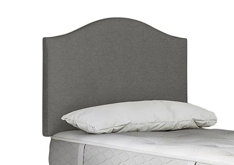 Clyde Strutted Headboard - Single - Wool Silver Fox