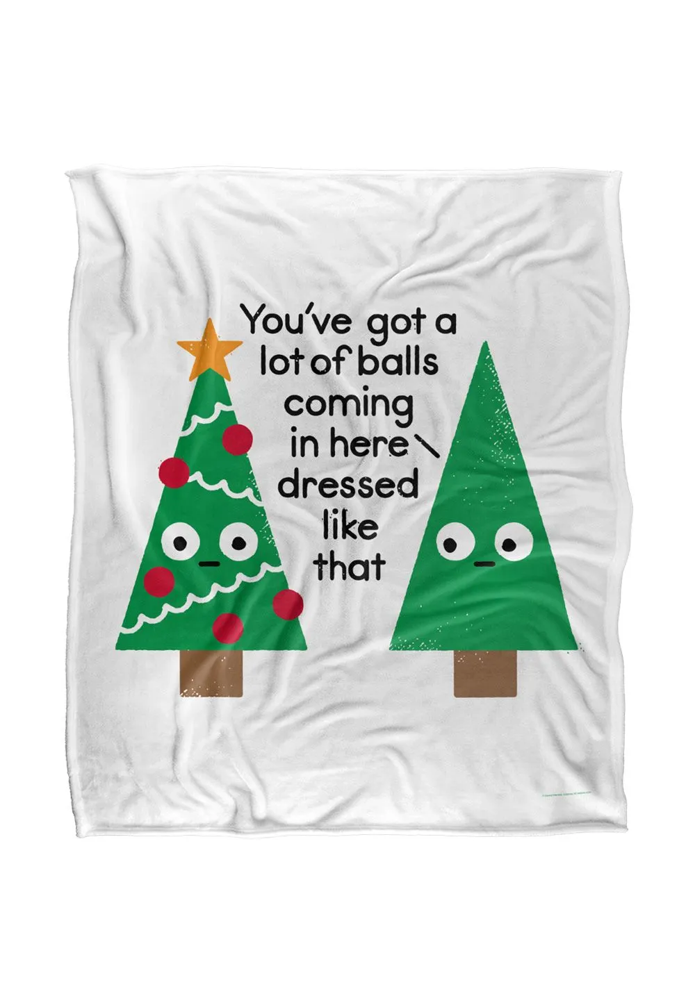 David Olenick Spruced Up Silky Touch Super Soft Throw Blanket 152 X 127 cm in White