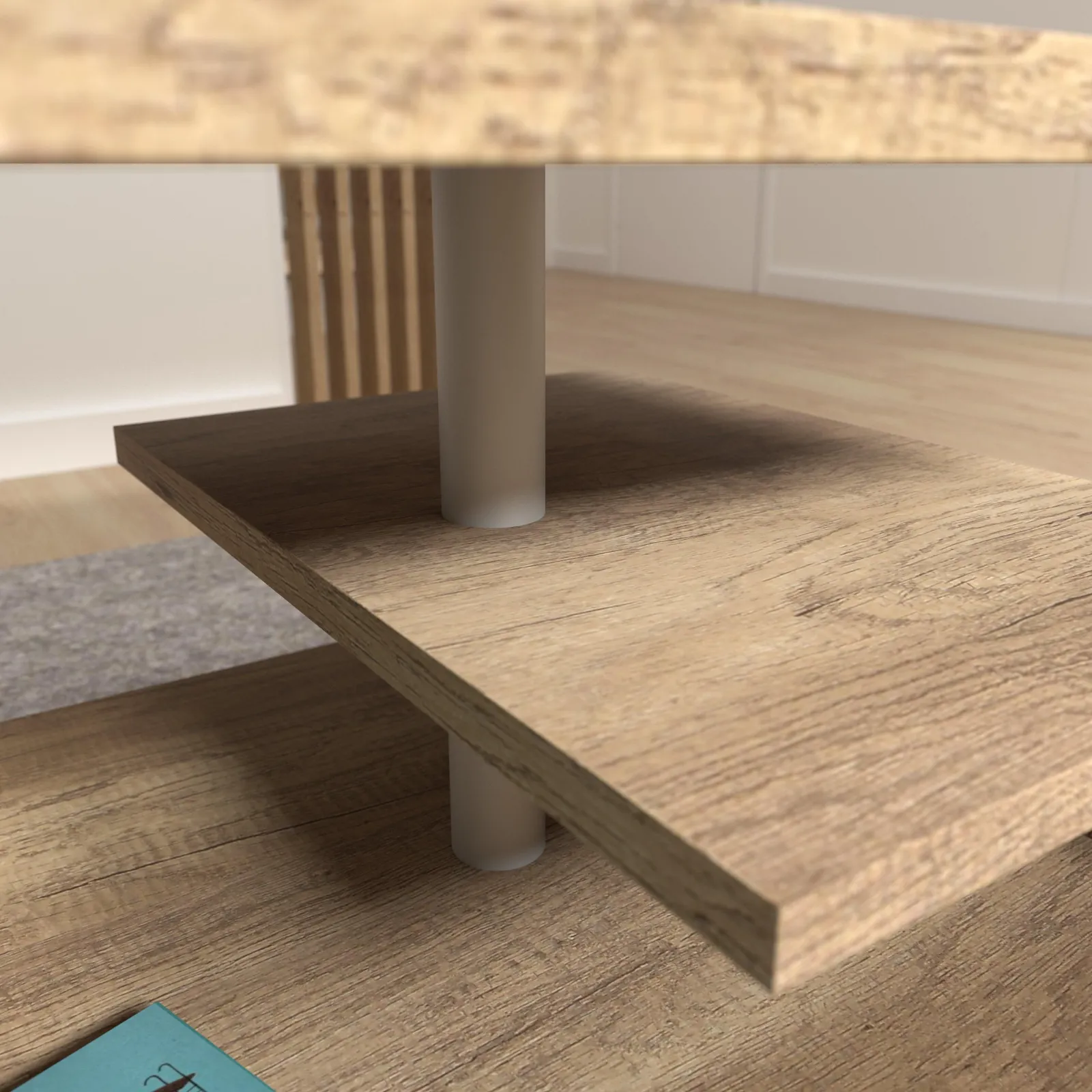 Furniture To Go Bailey Coffee Table in Brown 4