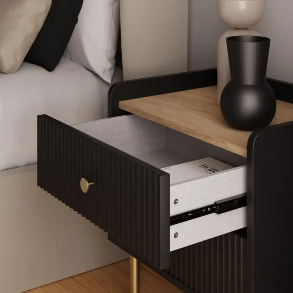 Georgi 2 Drawer Bedside Table 4