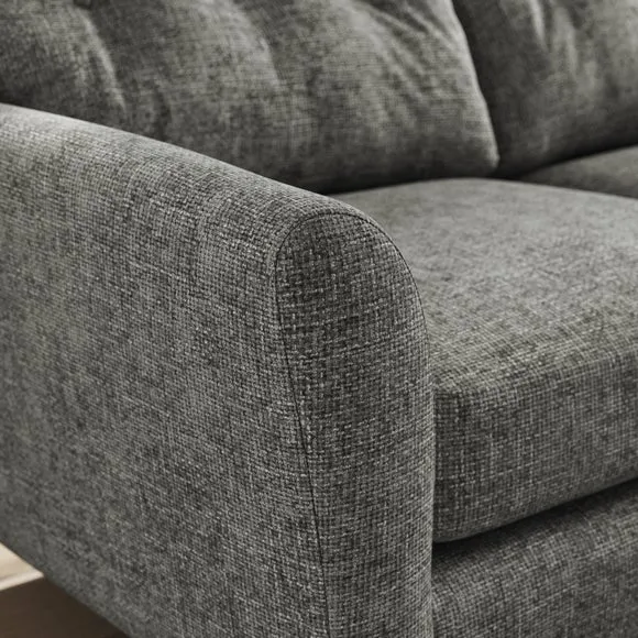 Sven Chunky Chenille Large Corner Chaise Sofa 5