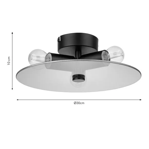 Circlet 3 Light Flush Bathroom Ceiling Light 5