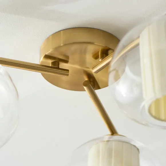 Harnell 3 Light Flush Ceiling Light 4