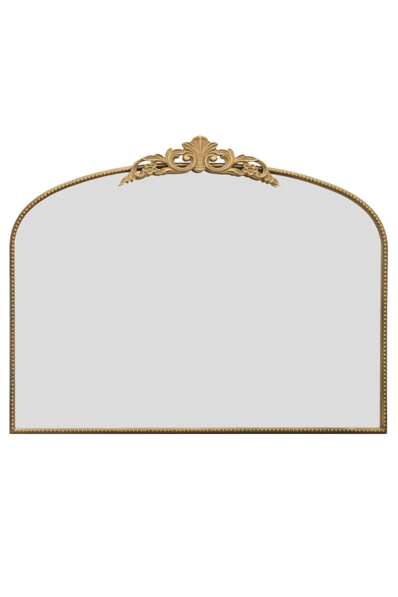 MirrorOutlet Gold Metal Framed Arched Wall Mirror 40" X 31" (102CM X 80CM) 3