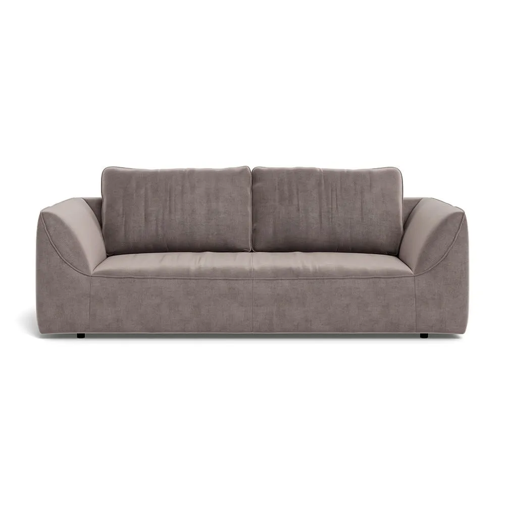 Heal's Morven 3 Seater Sofa Smart Luxe Velvet Mushroom 1