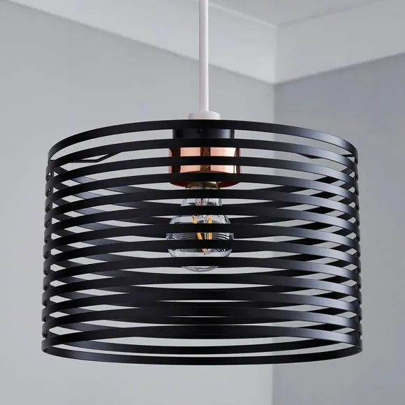 Kiel Black Easy Fit Pendant Shade 2