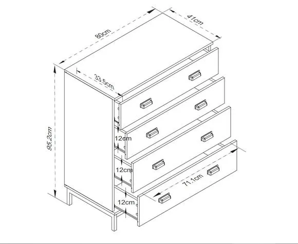 Fulton 4 Drawer Chest 6