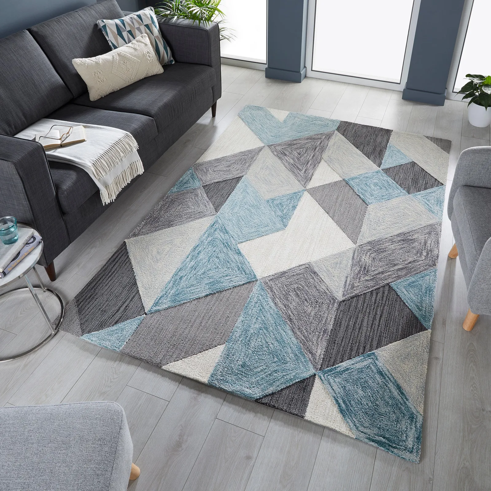 Icon Geometric Rug Icon Geometric Blue