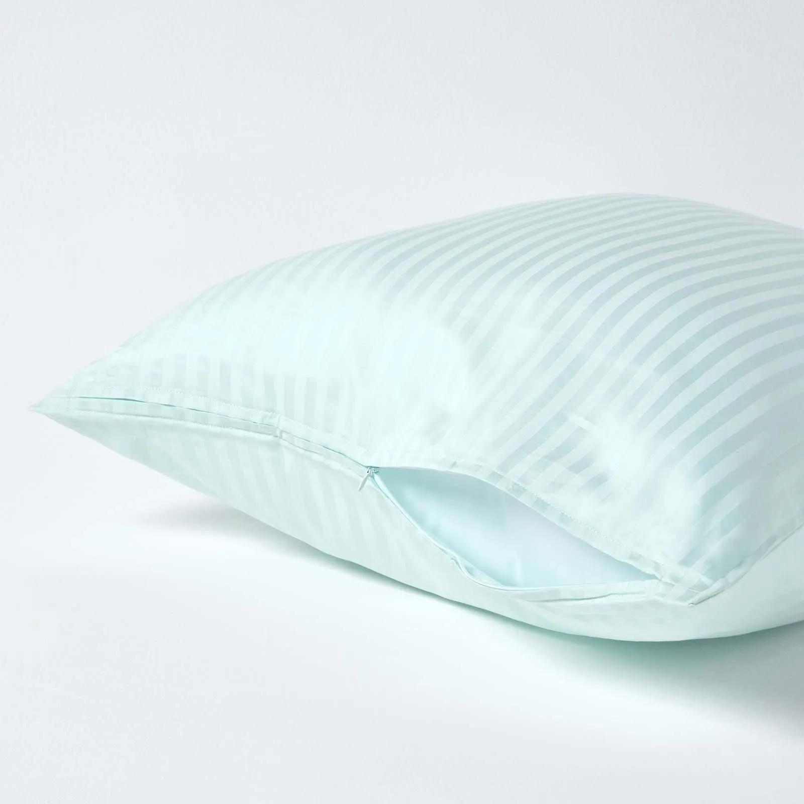 Homescapes Continental Pillowcase Egyptian Cotton 330 TC, 60 x 60 cm in Blue 3