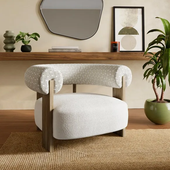 Fallon Cut Velvet Accent Chair