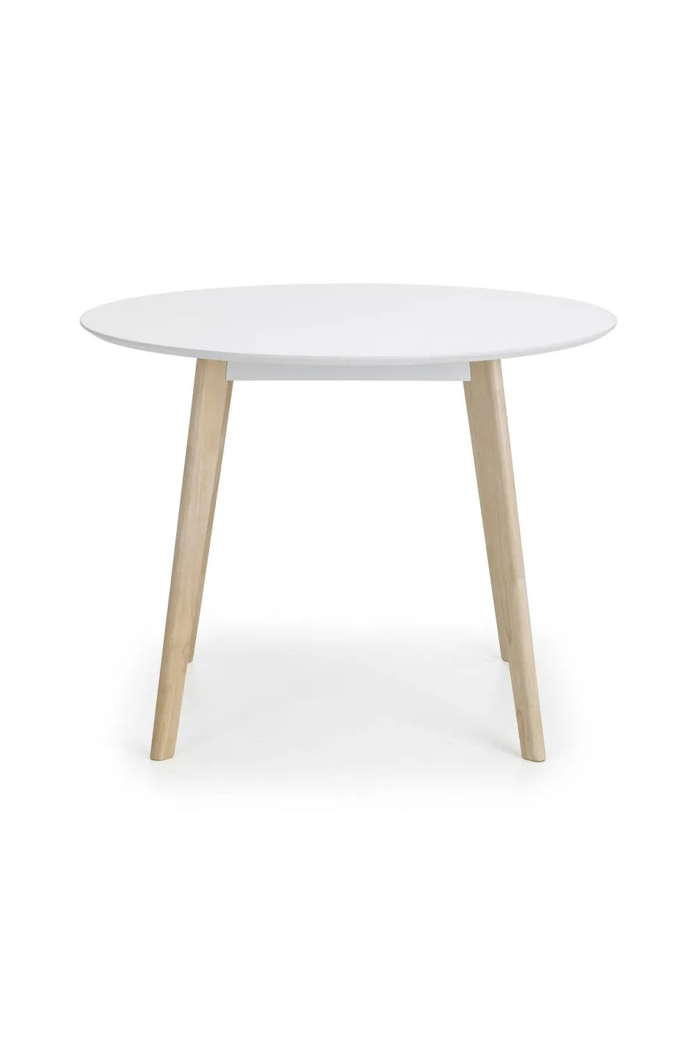 Julian Bowen Casa Round 4 Seater Dining Table in White 4