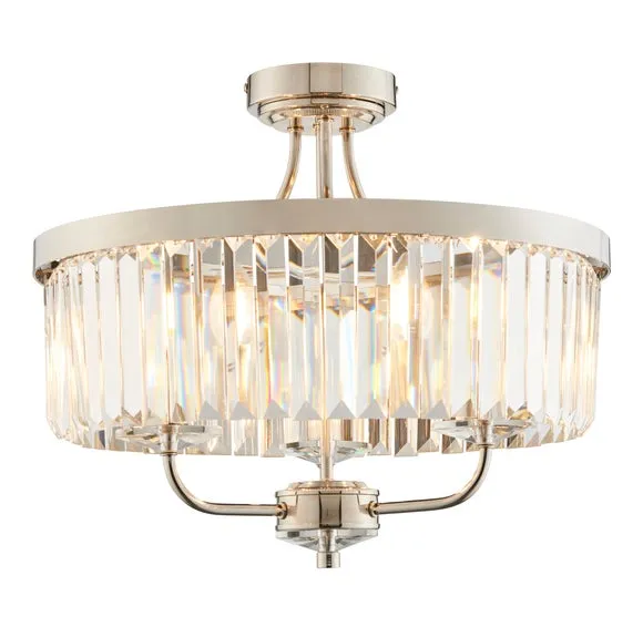 Vogue Balmoral 3 Light Semi Flush Chandelier 5