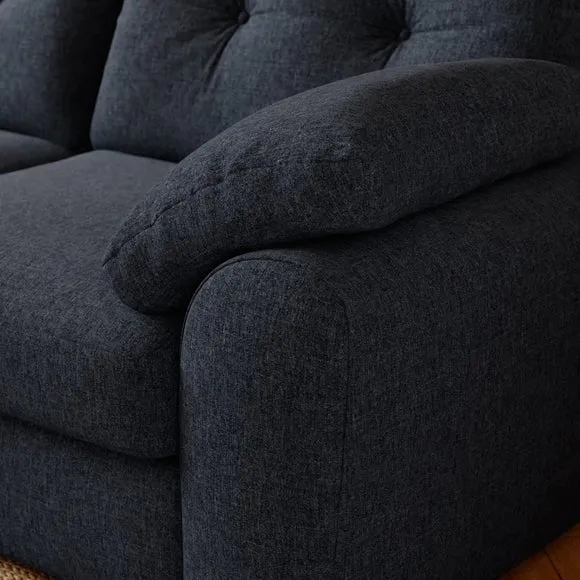 Milton Soft Chenille Corner Chaise Sofa 4