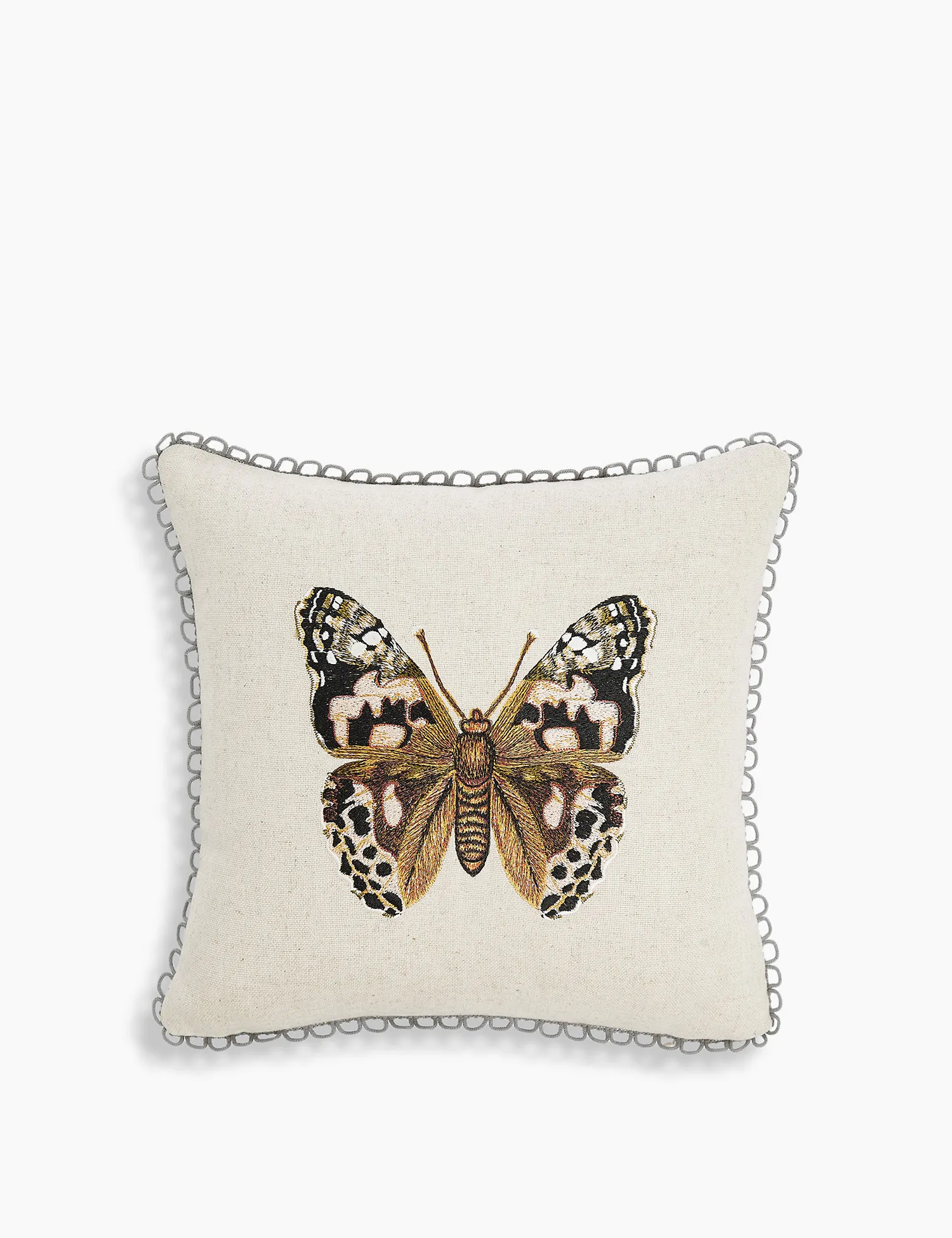 M&S Mini Butterfly Embroidered Cushion
