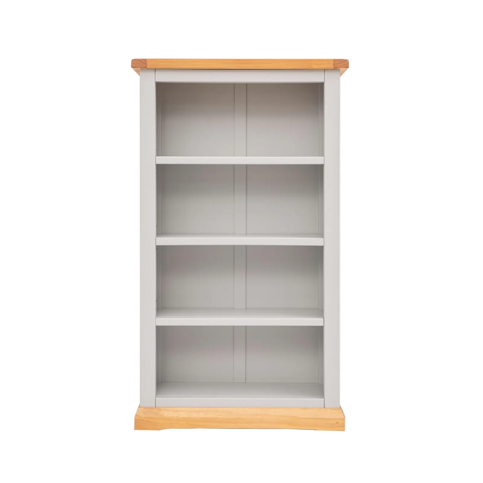 Cabinet Bits Bookcase with plinth 120x70x25cm in Light Grey