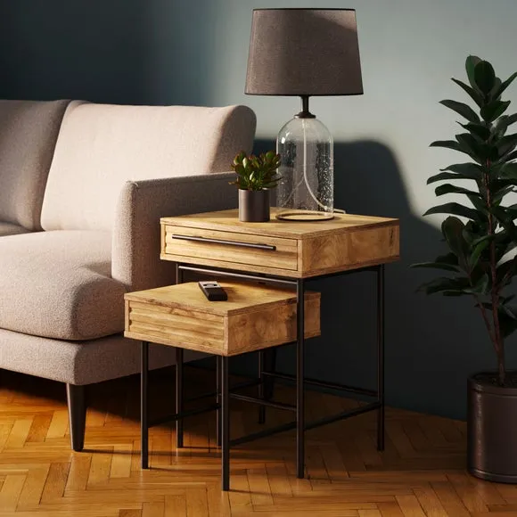 Bryant Nest of Side Tables with Drawers
