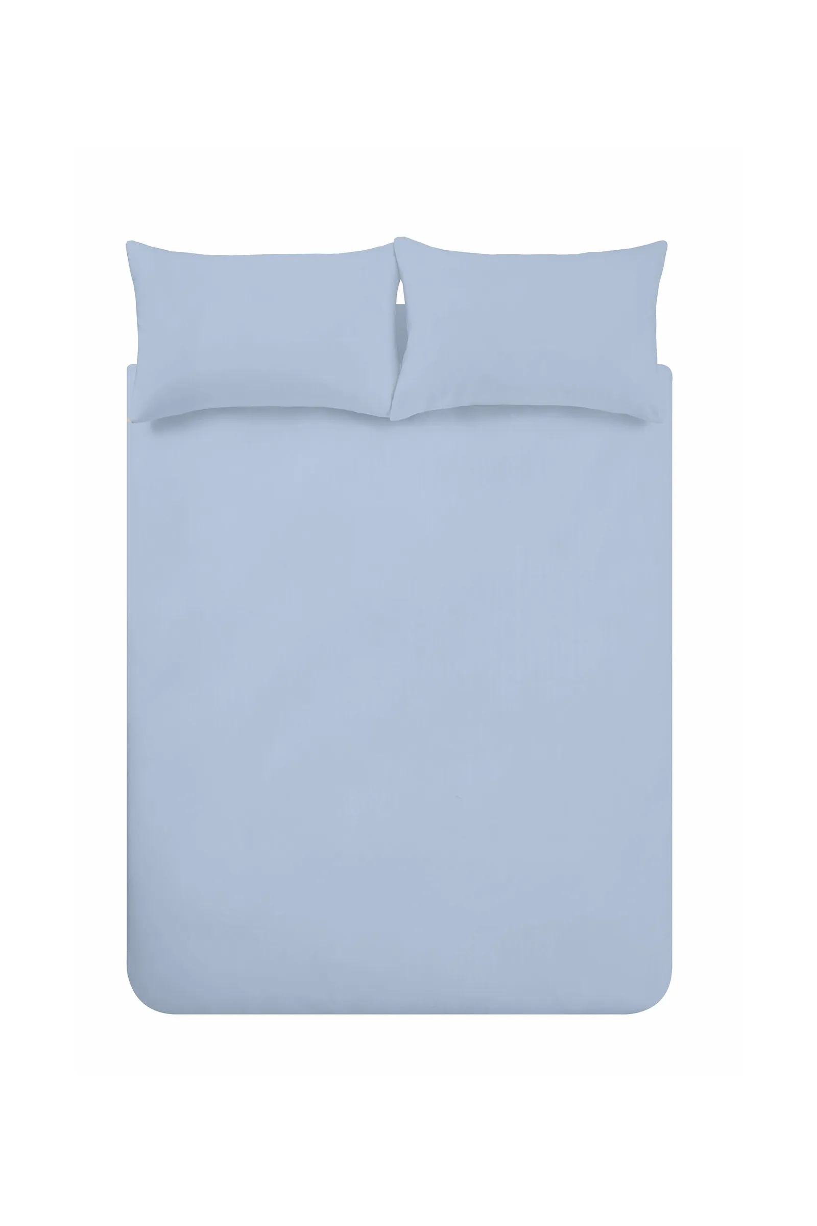 Catherine Lansfield 'Brushed Cotton' Duvet Cover Set in Light Blue 4