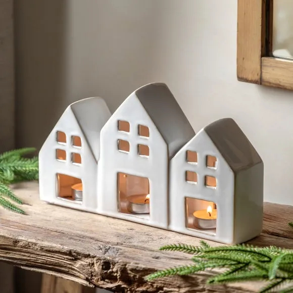 Cedar & Sage Ceramic Cosy Homes Tealight Holder