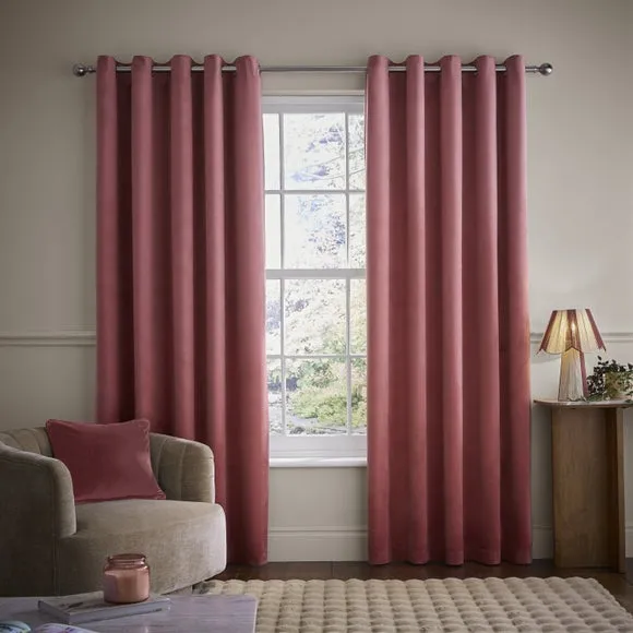 Luxe Velour Eyelet Curtains (Blackout Available) 2