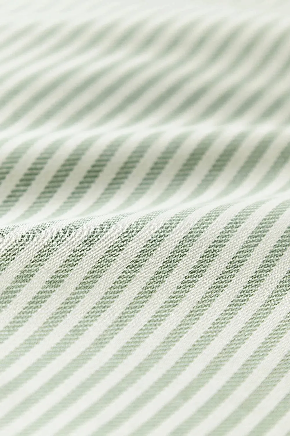Helena Springfield 'Twill Stripe' Duvet Cover Set in Green 4