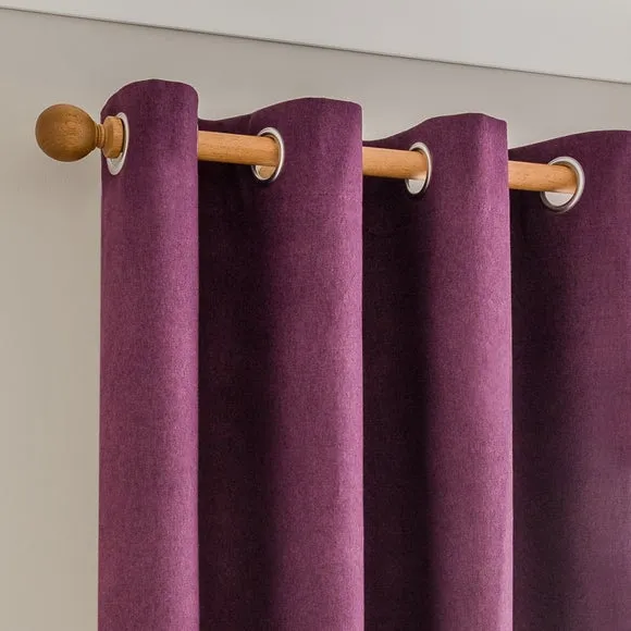 Luna Brushed Eyelet Curtains (Blackout Available) 1