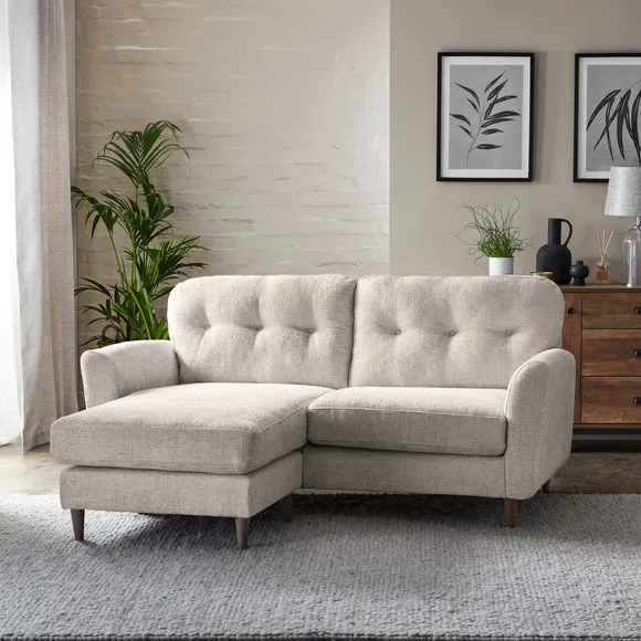 Sven Chunky Chenille Reversible Corner Chaise Sofa 3