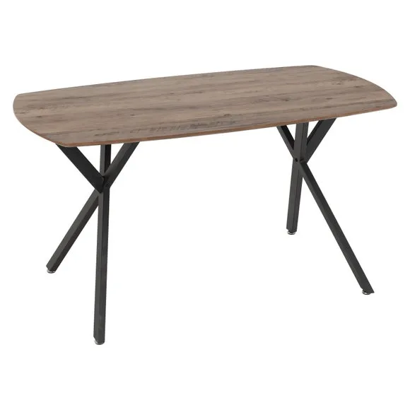 Athens Oak Effect Rectangle Dining Table with 4 Avery Dining Chairs 3