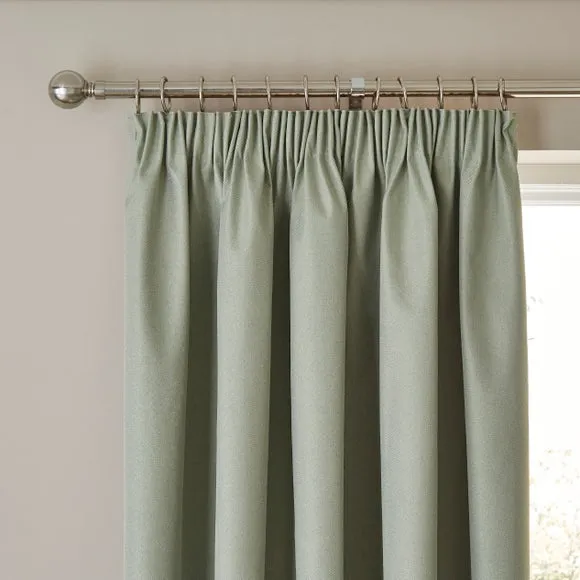 Rotterdam Herringbone Blackout Pencil Pleat Curtains