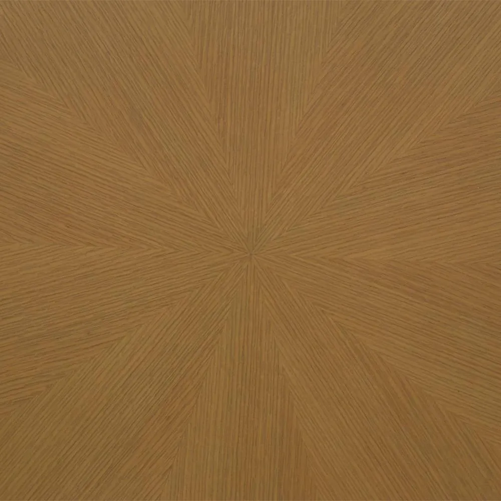 sweeek Round dining table rubberwood & oak veneer, seats 4 in Beige 6