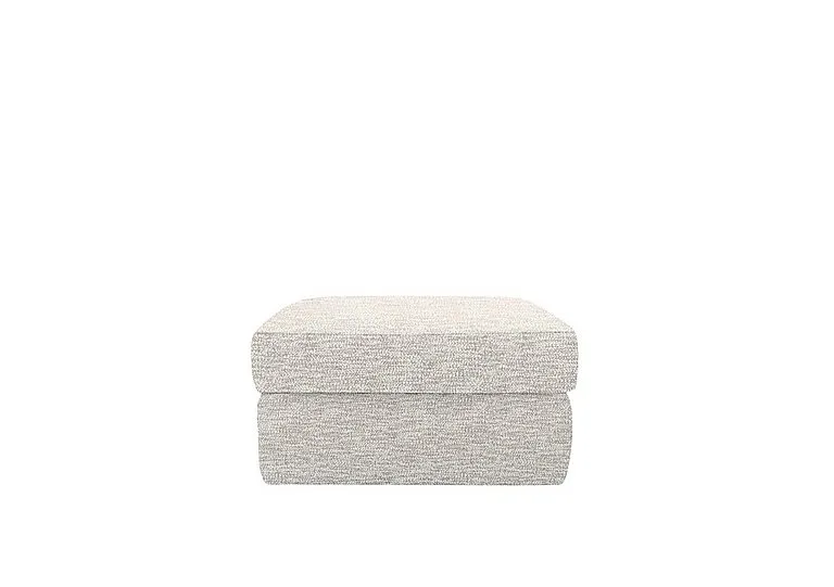 Seattle Fabric Storage Footstool - Rush Cream