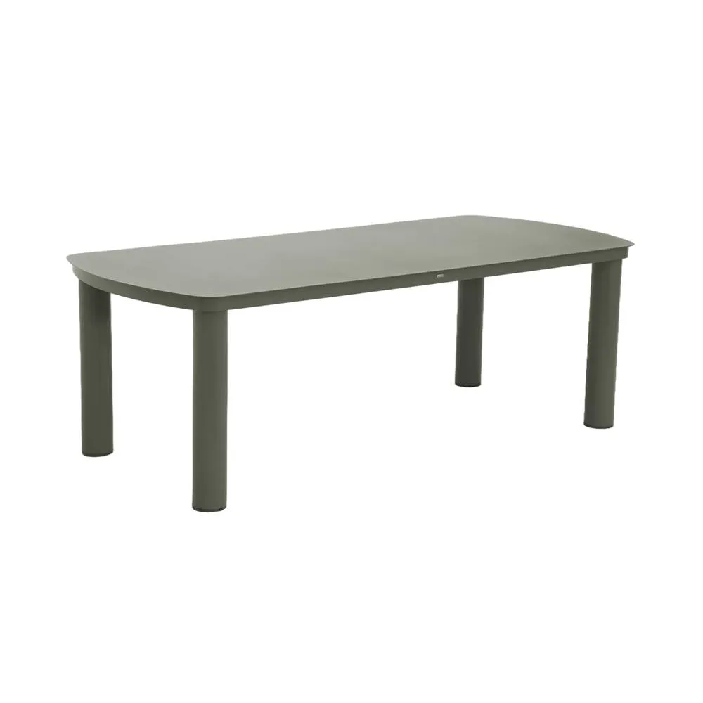 sweeek Aluminium garden table + 8 chairs in Khaki 3