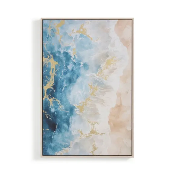 Tie Dye Waves Framed Canvas 3