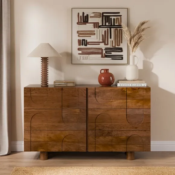 Juni 6 Drawer Chest, Mango Wood