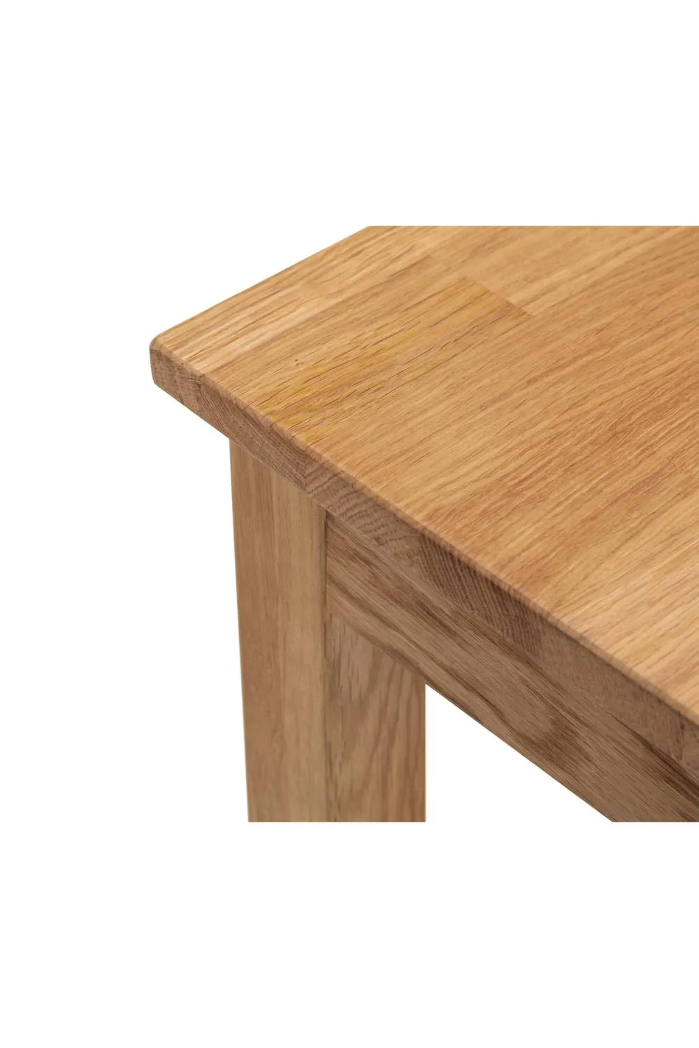 Julian Bowen Coxmoor Console Table with Shelf in Light Oak 6