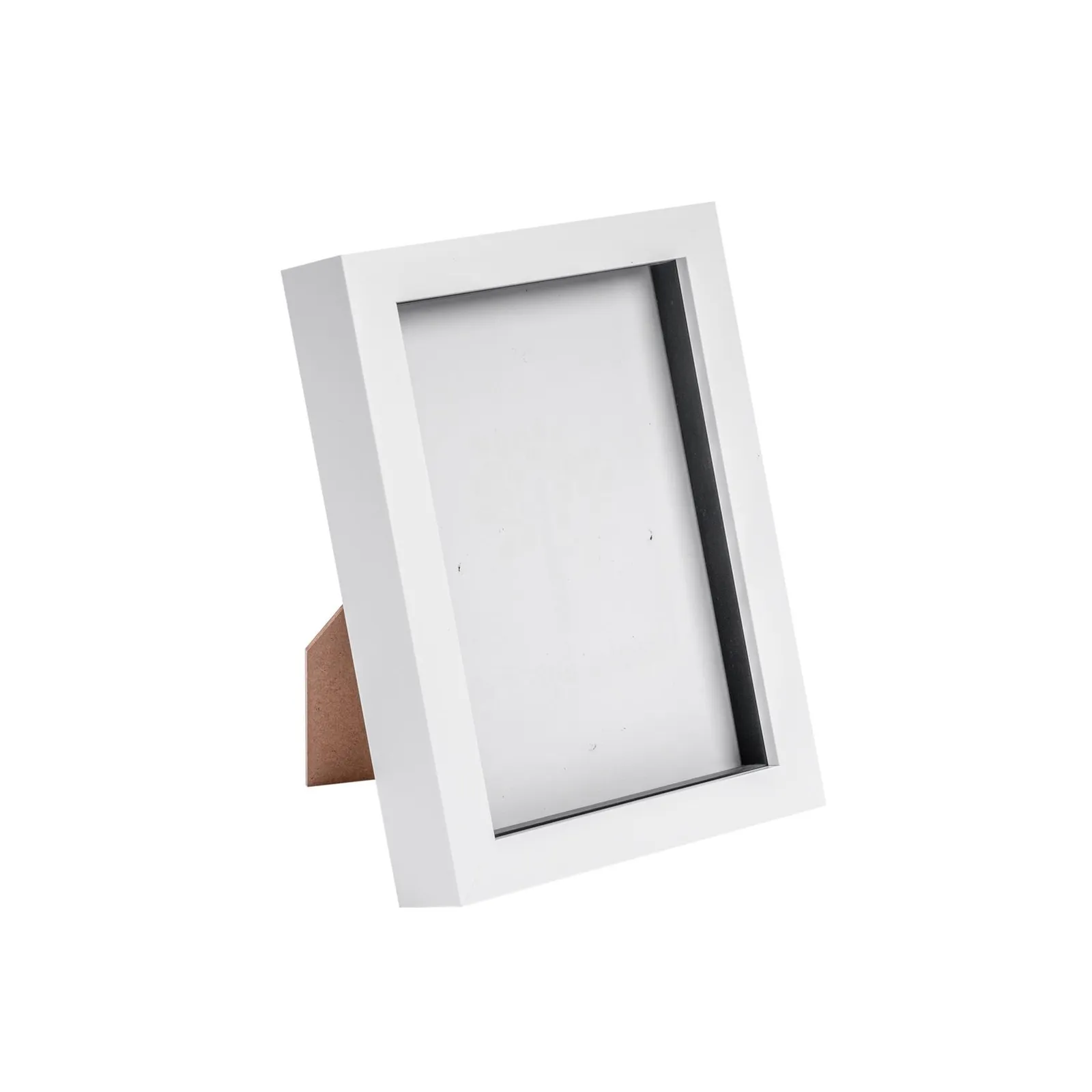 Nicola Spring 3D Box Photo Frame - 5 x 7" in White 1