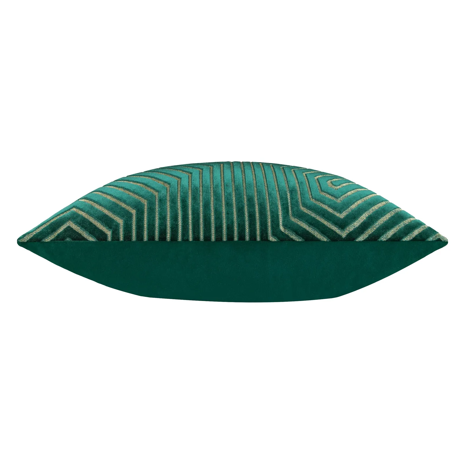 Paoletti Evoke Cut Velvet Cushion Emerald, Green 4