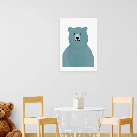 East End Prints Blue Bear Print 1