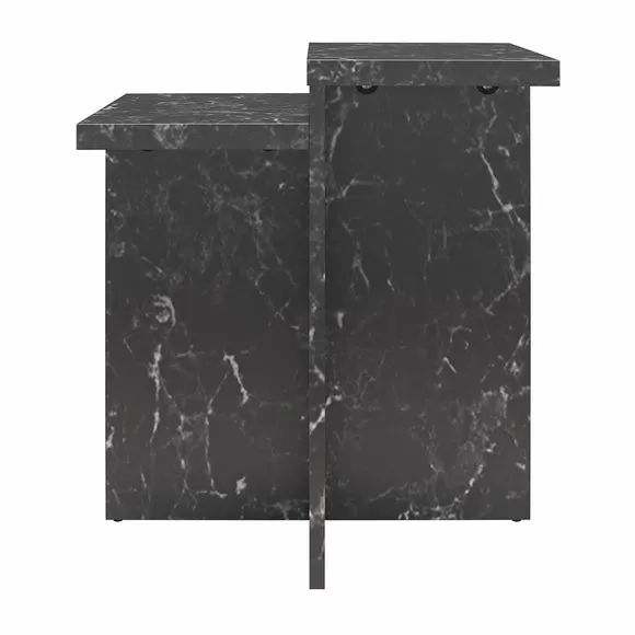Brielle Side Table, Faux Marble 3