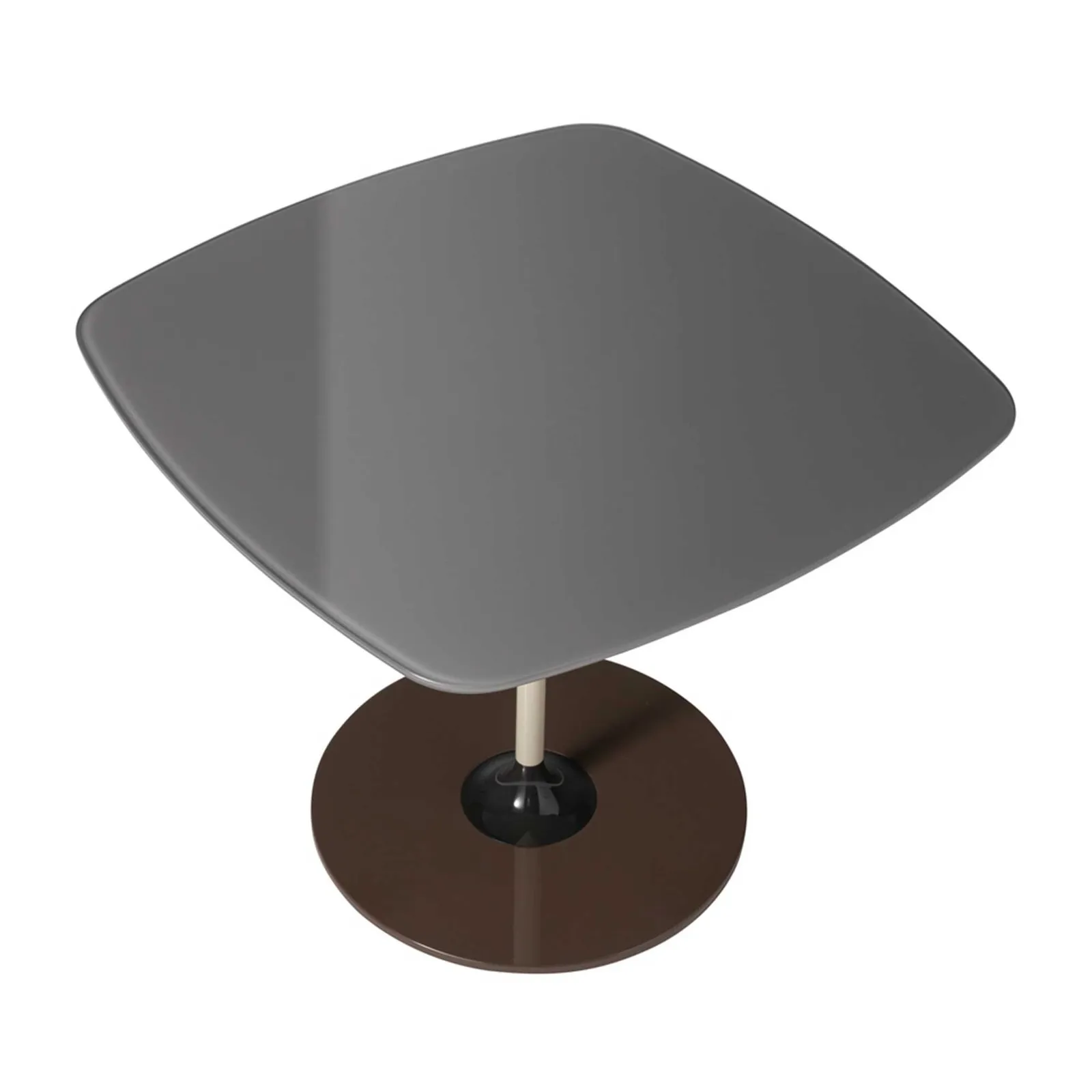 Kartell Thierry Side Table 50X50X40 Grey Glass | Barker & Stonehouse 4