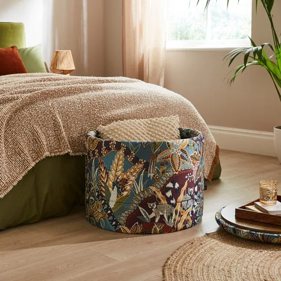 Natures Exhibitionist Round Storage Ottoman 4