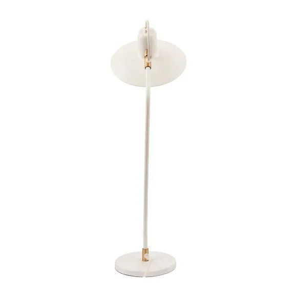 Camden Matt White Metal Angle Arm Task Table Lamp 3