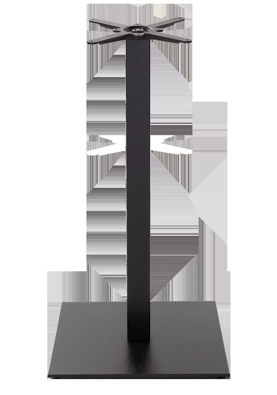 netfurniture Black cast iron square table base - Extra Large 1050 mm