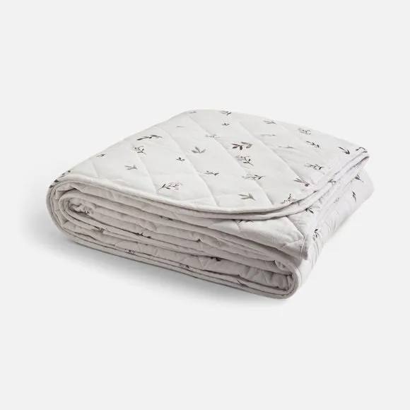 Elise Floral Brushed Bedspread 4