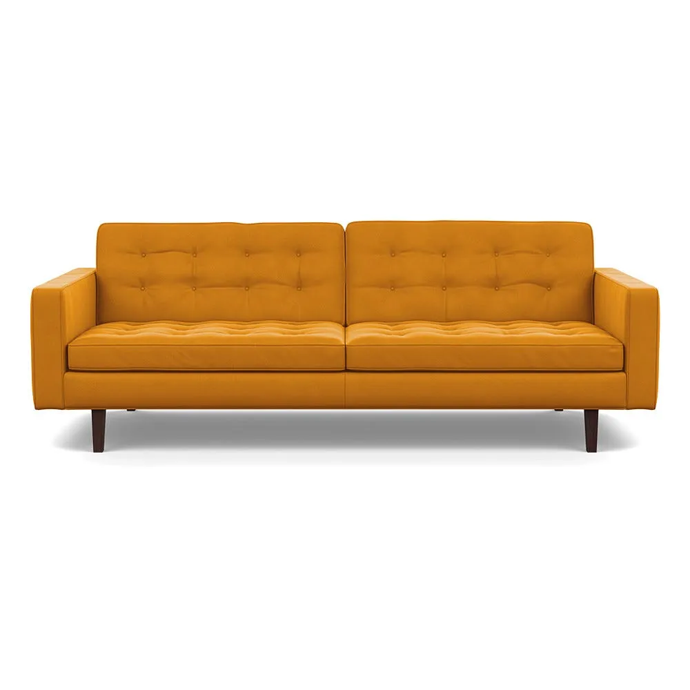 Heal's Hepburn 4 Seater Sofa Nobilis Mustard Black 1