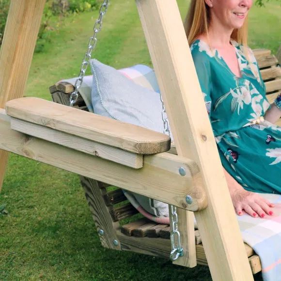 Miami 2 Seater Wooden Garden Swing Seat 6