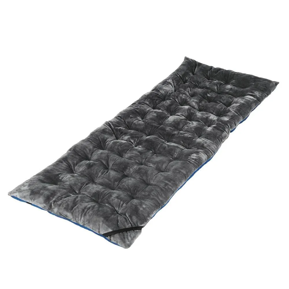 Costway 190 x 70 x 7cm Folding Lounge Chair Cushion Thickened Recliner Cushion in Grey