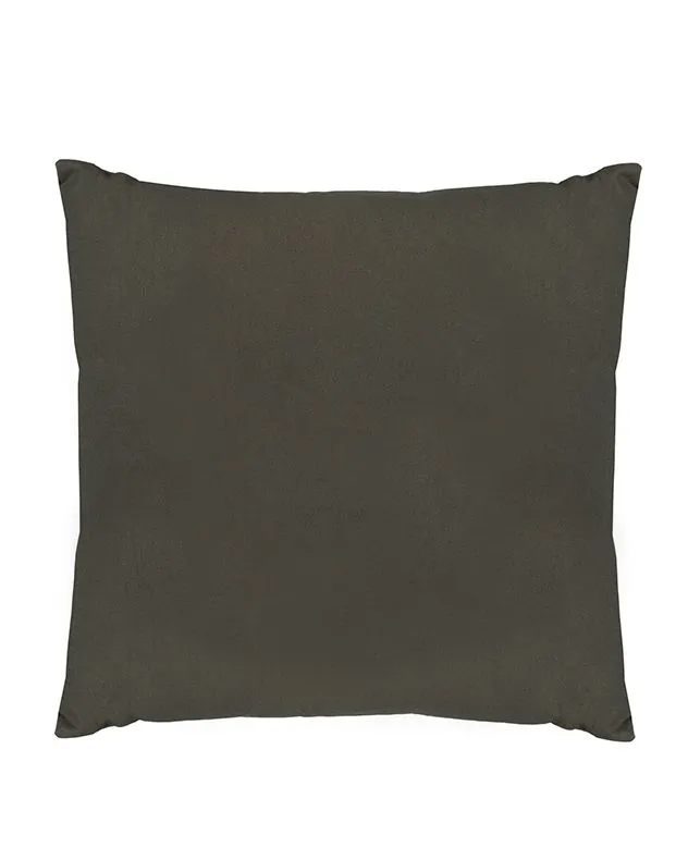 Dibor Plain Brown Cotton Indoor Outdoor Garden Furniture Chair Sofa Bench Cushion L50cm x W50cm 2